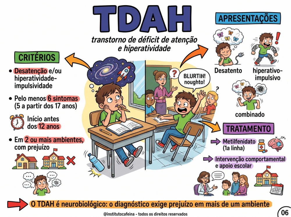 Página ilustrada sobre transtornos do humor na infância