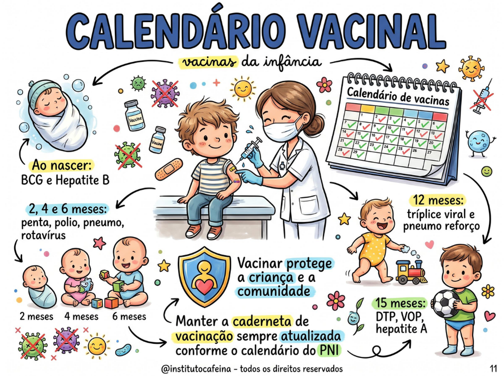 Página de exemplo dos Resumos de Pediatria