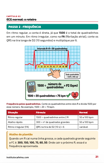 Página 5 do caderno de bolso de cardiologia