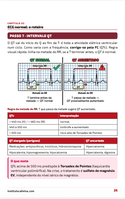 Página 7 do caderno de bolso de cardiologia