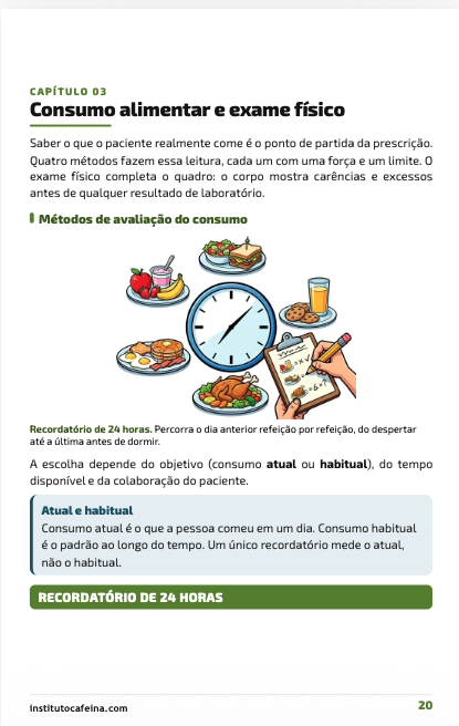 Página 3 do caderno de bolso de prescrição de dietas
