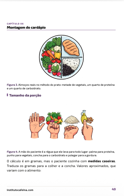 Página 6 do caderno de bolso de prescrição de dietas