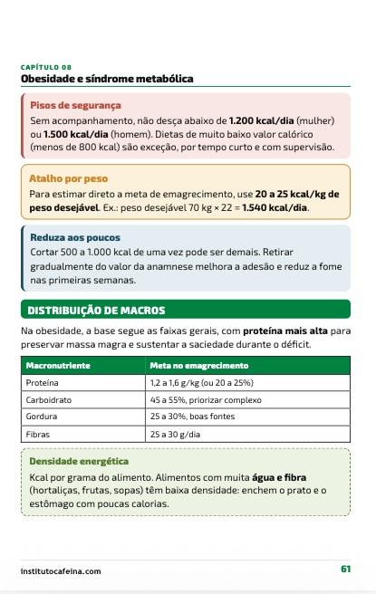 Página 7 do caderno de bolso de prescrição de dietas