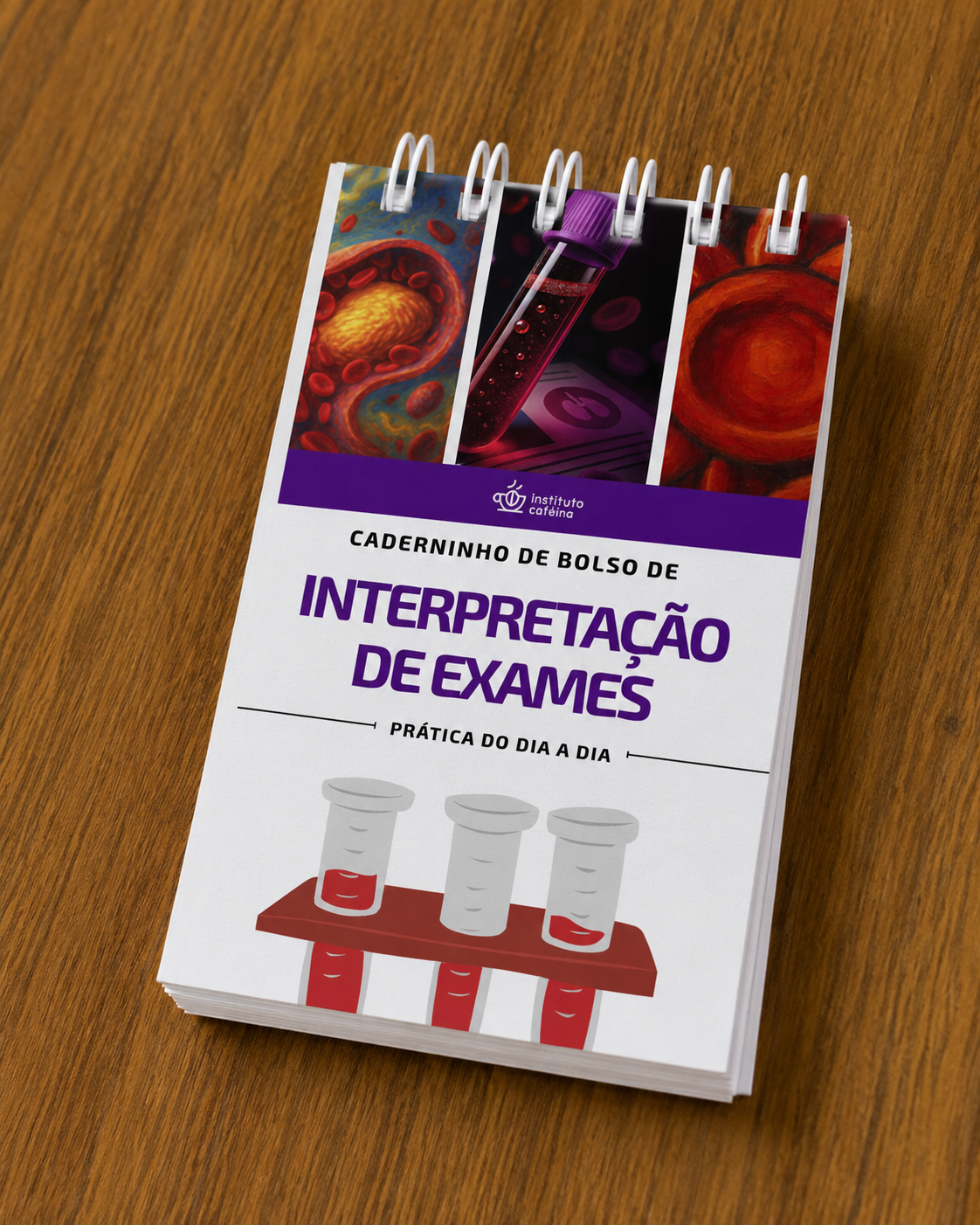 Caderno de bolso de exames laboratoriais versão impressa