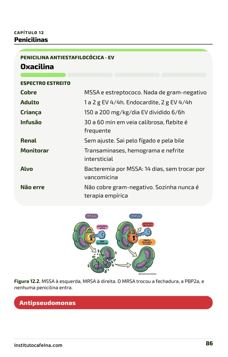 Página do MSSA e MRSA