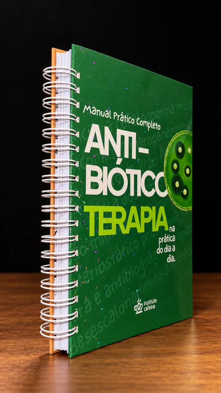 Lombada com a espiral resistente e a capa dura do livro